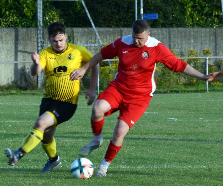 Liam Parr scored from the spot for Milford United against Herbrandsto